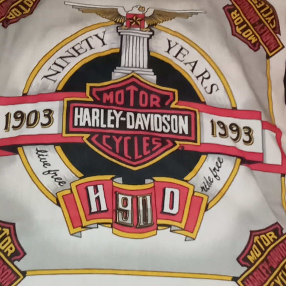 Harley Davidson 90th anniversary handkerchief